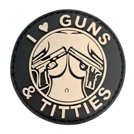 Patch "Guns & titties" — Morale Patch Airsoft
