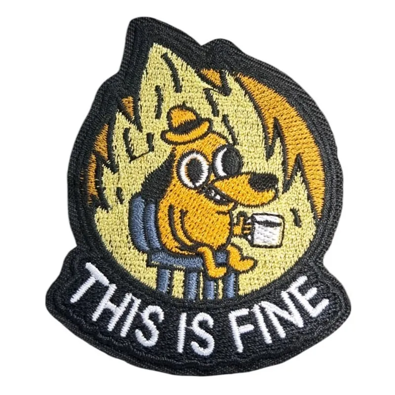 Patch "This is fine" — Morale Patch Airsoft Patch "This is fine" — Morale Patch Airsoft