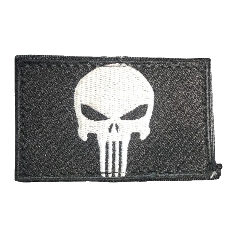 PATCH - Punisher - Noir et blanc