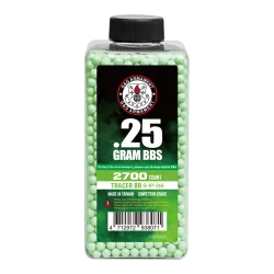 G&G Armament - Billes traçantes vertes 0,25 g X 2700 billes