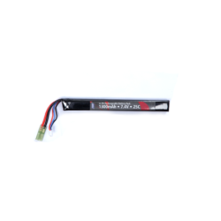 ASG - Batterie LiPo 7.4V 1300mAh 25C - Tamiya - 1 bâton