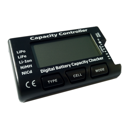 CellMeter 7- Testeur digital de Batterie LiPo, LiFe, Li-Ion, NiMH et NiCd.