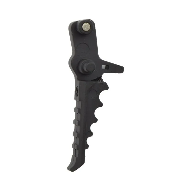 Gâchette droite noire du kit mosfet Kylin V2 DBOYS, vue de trois quarts côté gauche