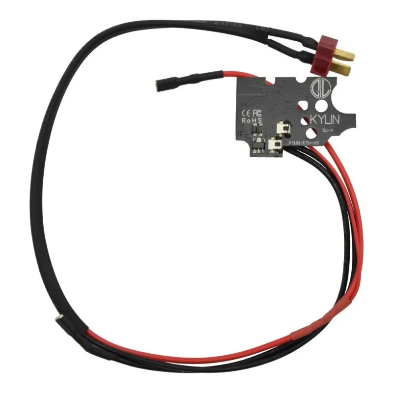 Mosfet Kylin V2 DBOYS câblé avec prise Deans, vue du dessus de la carte