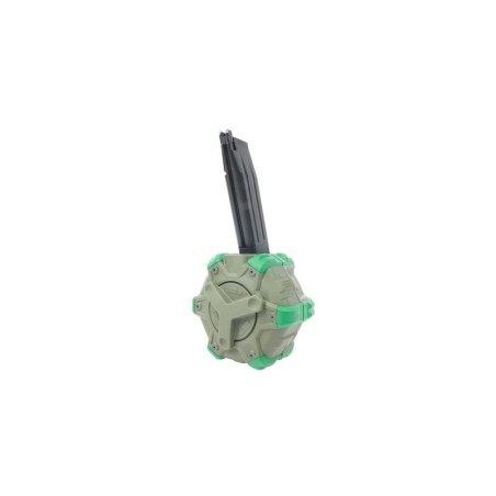 WE – Chargeur Drum Gaz 350 coups pour Hi-Capa GBB