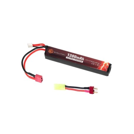 Evolution International - batterie Li-Po 11.1V 1300mAh 20C - 40C - T-dean - 1 bâton