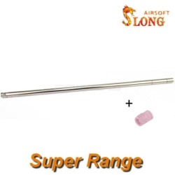 SLONG AIRSOFT - Canon de précision 6,05 mm Super Range pour GBB / AEG - 490mm