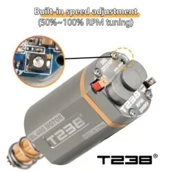 T238 - Moteur Brushless 48000rpm axe long