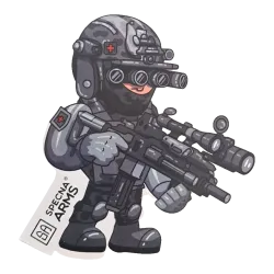 Sticker Specna Arms En Tenue Complète - Soldat à vision nocturne
