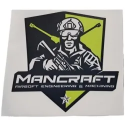 Sticker Mancraft Vert/noir