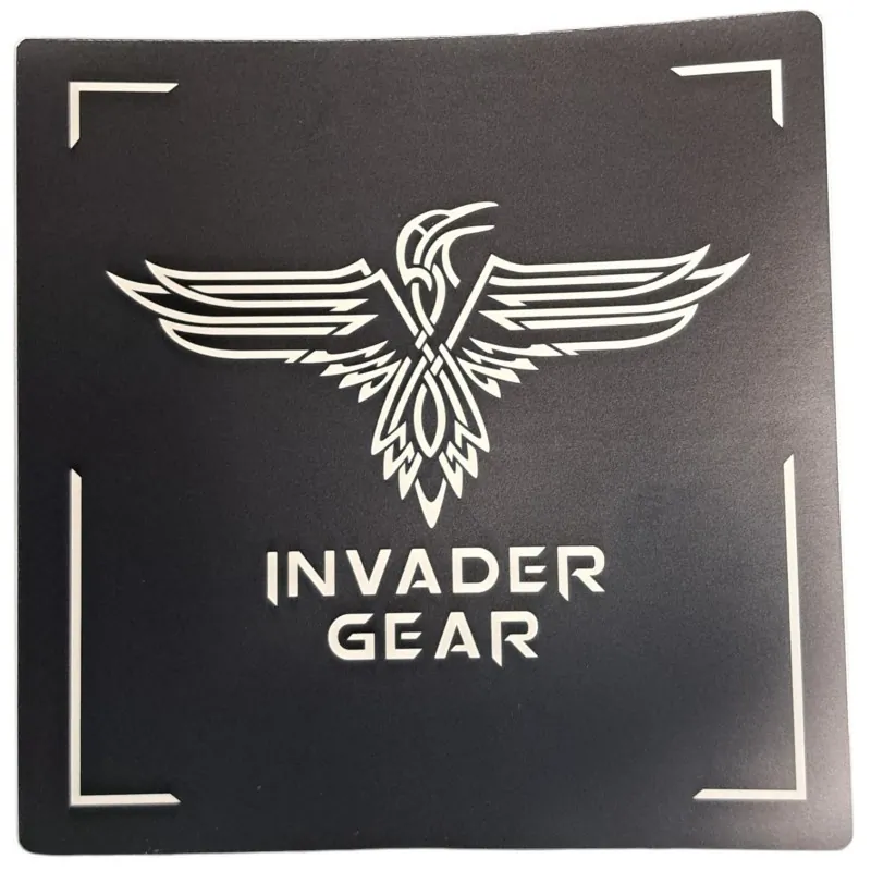 Sticker Invader Gear Noir Noir Sticker Invader Gear Noir Noir