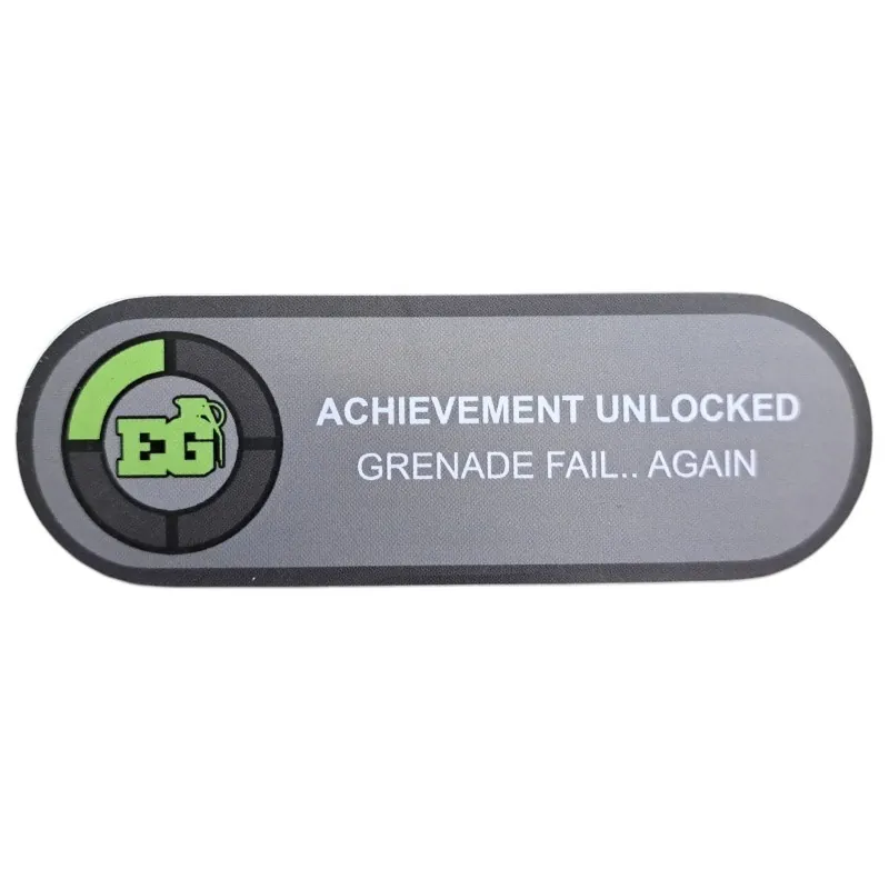 Sticker Enola Gaye - Achievement Unlocked - Noir