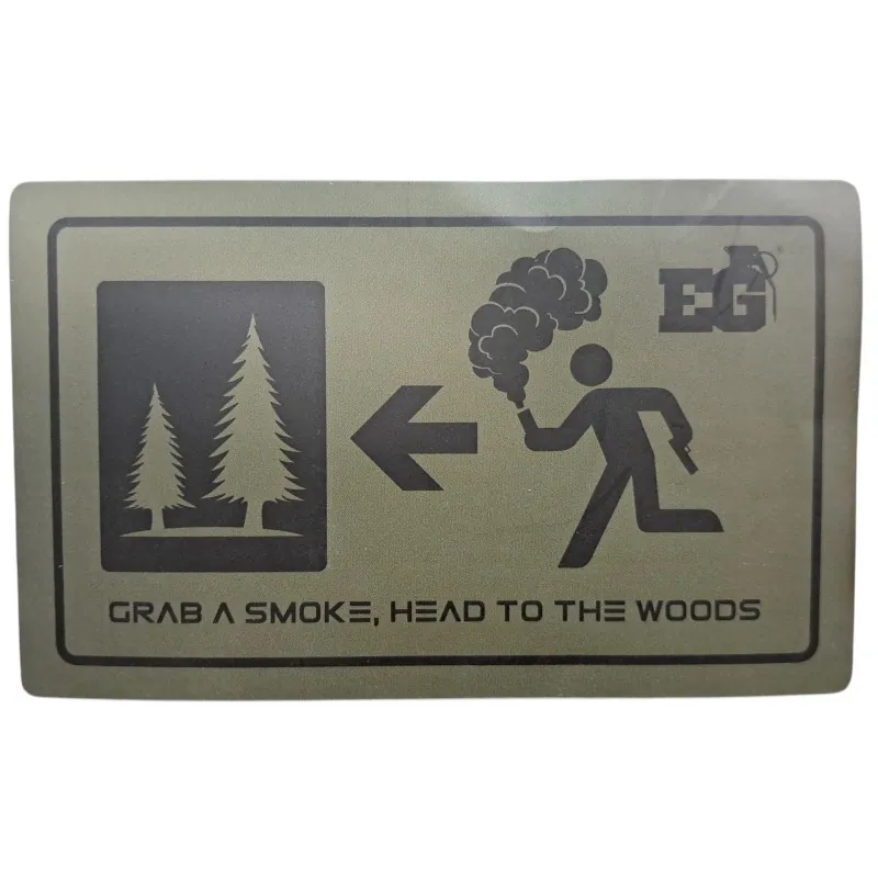 ENOLA GAYE - stickers sort dans la foret - Vert