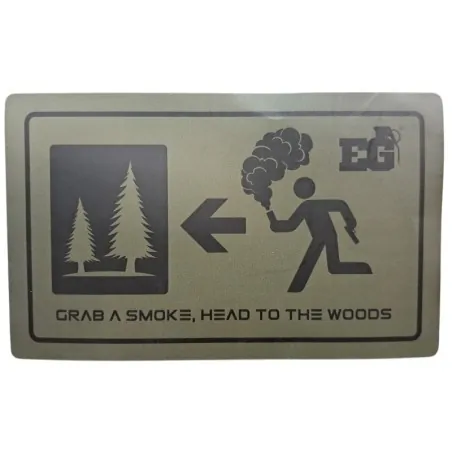 ENOLA GAYE - stickers sort dans la foret - Vert