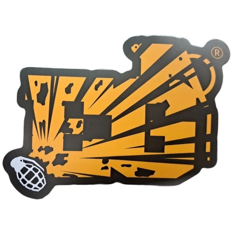 ENOLA GAYE - stickers explosion - Jaune