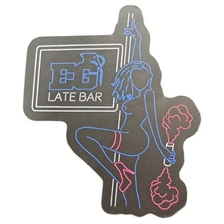 ENOLA GAYE - stickers late bar - Néon