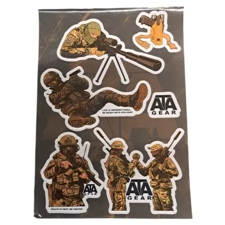 Planche de Stickers Ata gear