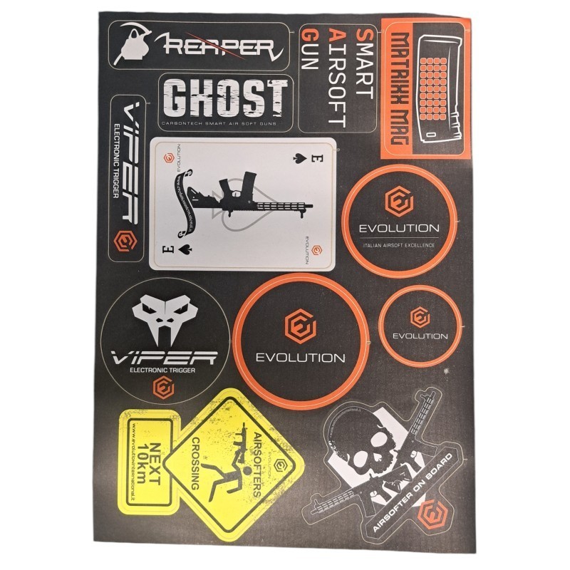 Evolution international - Planche de stickers