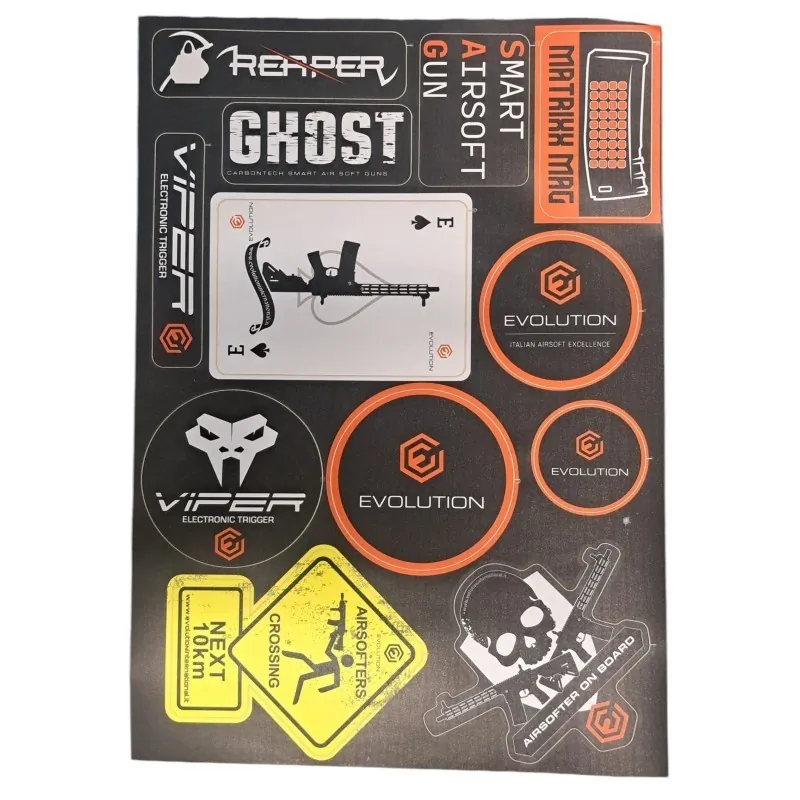 Planche de Stickers Evolution international