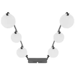 Set 6 cibles métalliques gongs Tactical Ops avec support noir