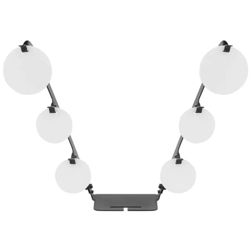 TACTICAL OPS - 6 cibles métalliques avec support - Noir