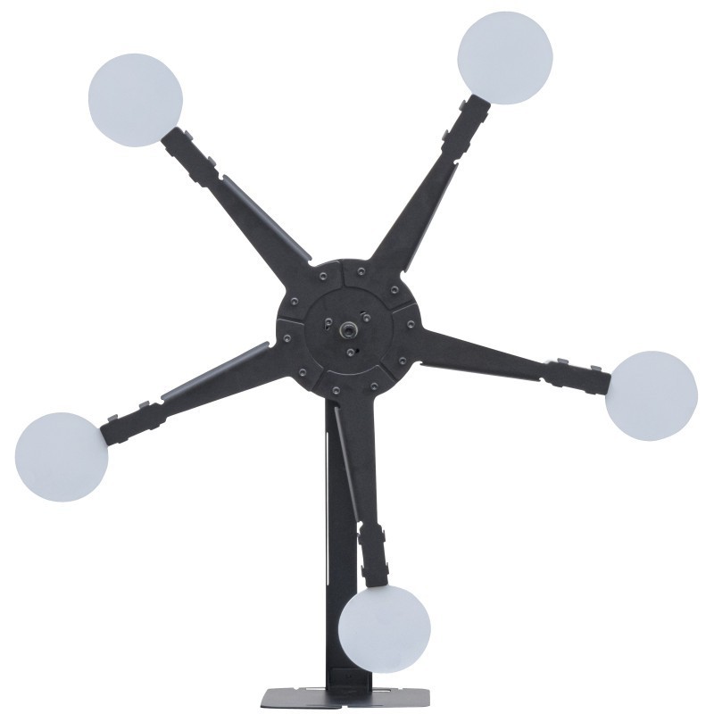 TACTICAL OPS - 5 cibles avec support en Etoile - Noir