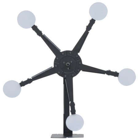 TACTICAL OPS - 5 cibles avec support en Etoile - Noir