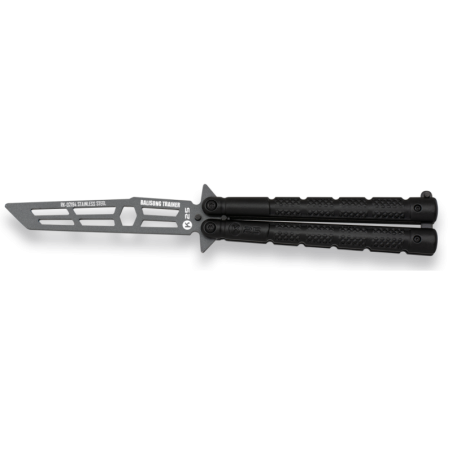 K25 - Couteau d'entrainement de type papillon - Noir