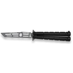 K25 - Couteau d'entrainement de type papillon - Noir