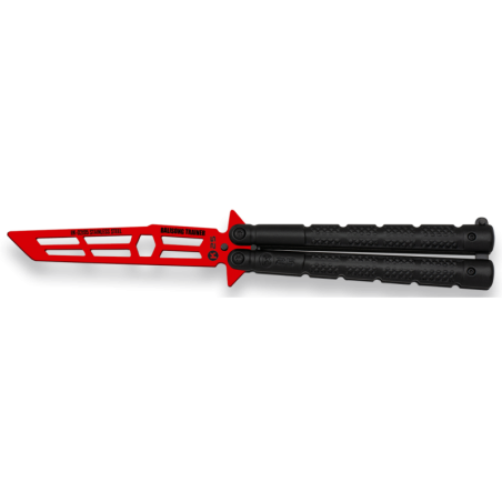 K25 - Couteau d'entrainement de type papillon - Rouge