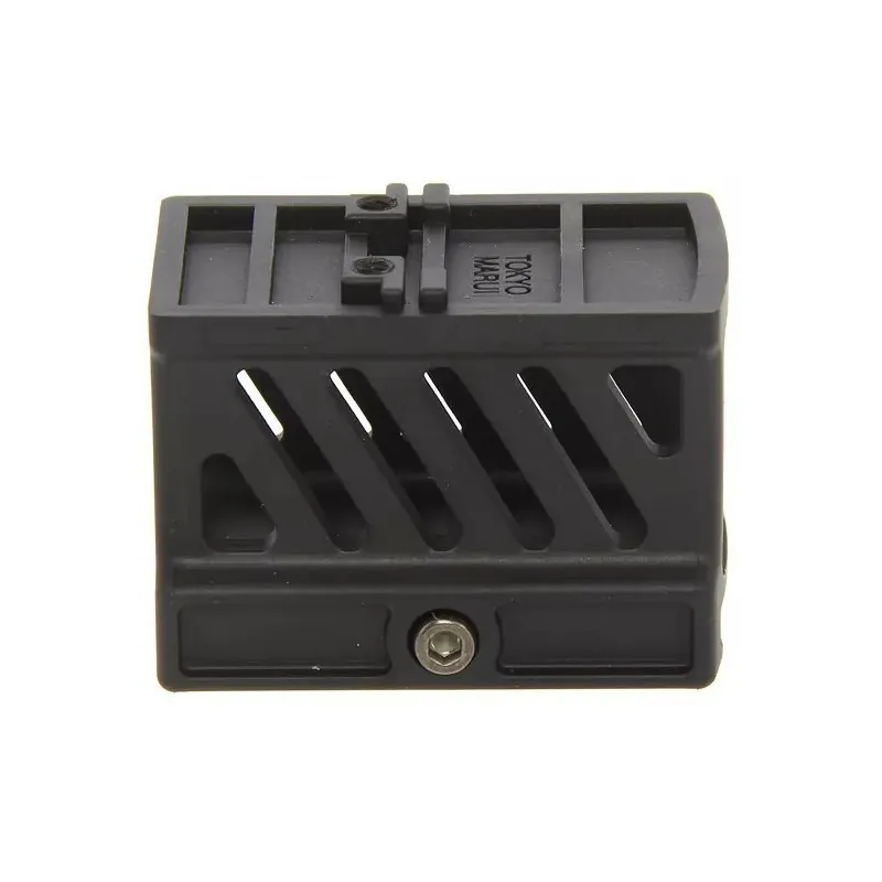 Rehausse Tokyo Marui 28 mm noire pour Micro ProSight, flanc ajouré en diagonale