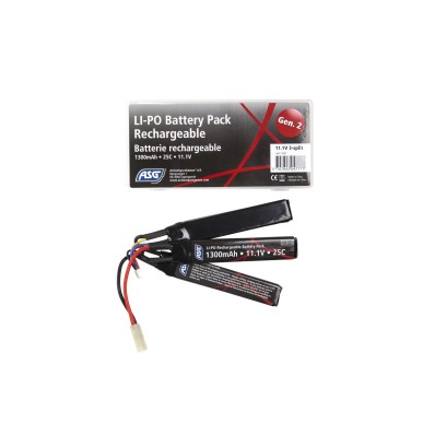 ASG - Batterie LiPo Rechargeable 11.1V 1300 mAh 30C AEG