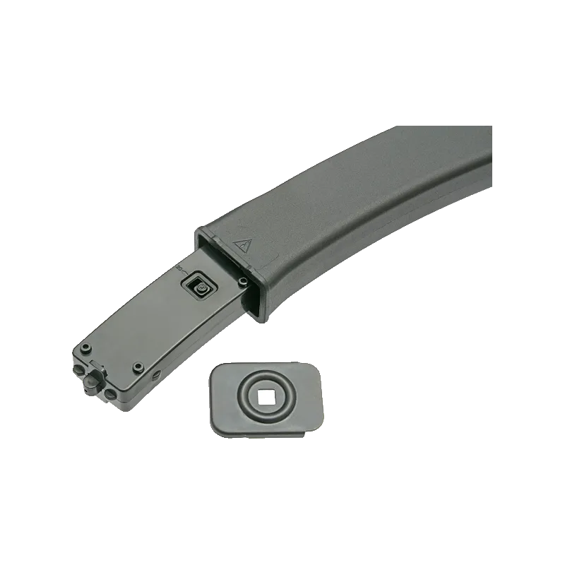 Chargeur Well Pro PPK20 ouvert : bloc interne avec sélecteur 30/80 billes et plaque de fond