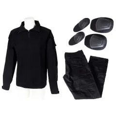 Tenue Complète Black River Protections Taille M Noir | ZN Airsoft