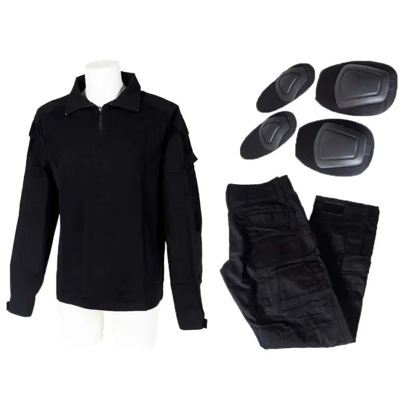 Black river - tenue complète avec protection en taille M - Noir Black river - tenue complète avec protection en taille M - Noir