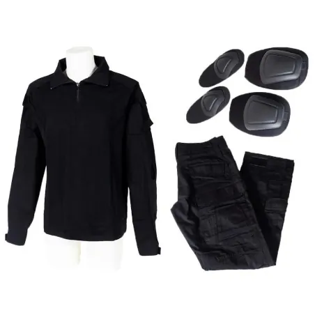 Tenue Complète Black River Protections Taille M Noir | ZN Airsoft