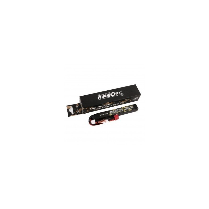 GENS - Batterie Lipo 7.4V 1500mAh 25C - T-Dean - 1 bâton