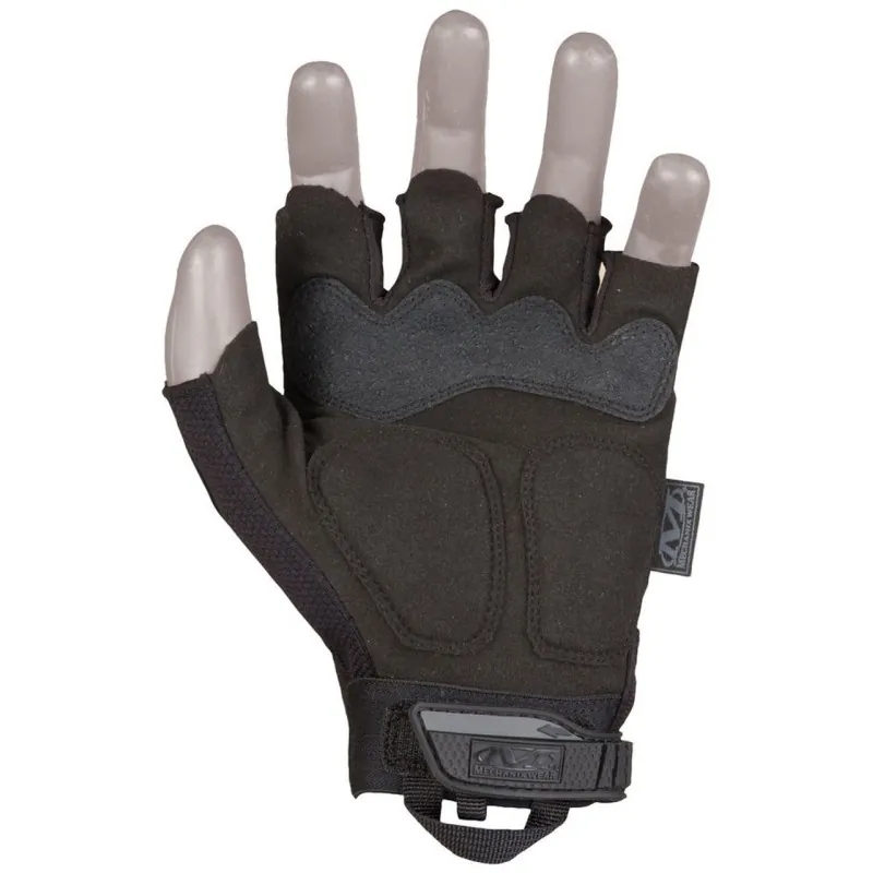 Paume renforcée Armortex et D3O gants Mechanix Fingerless noir