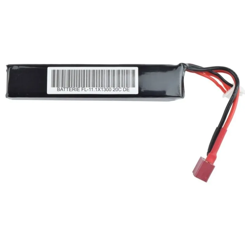 FUEL - Batterie LiPo 11.1V 1300mAh airsoft - connecteur T-Dean détail
