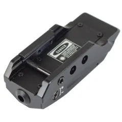JS-TACTICAL - Laser sur batterie Rouge avec montage pour rail Picatinny - Noir