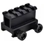 JS-TACTICAL - Rehausse 4 Slots de rail Picatinny - Noir