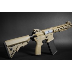 Evolution International - Réplique AEG Recon Superlite 10” Silent Ops Carbontech - Tan