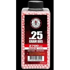 G&G Armament - Billes Traçante Rouge Compétition Grade 0.25g X 2700 bbs