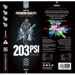 POWAIR - Bouteille de gaz airsoft Premium quality 500ml - 203 PSI (silicone)