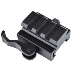 JS-TACTICAL - Réhausse Rail Picatinny QD 3 Slots - Noir