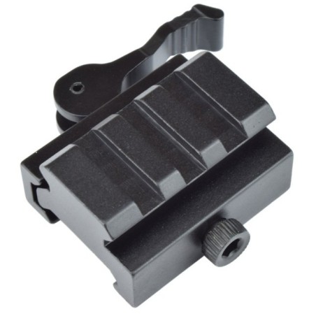 JS-TACTICAL - Réhausse Rail Picatinny QD 3 Slots - Noir