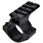 JS-TACTICAL - Rail picatinny pour montage sur tube de 30mm - Noir