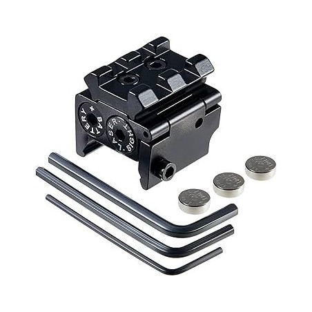 JS-TACTICAL - Laser Rouge Intégré au rail Picatinny - Noir