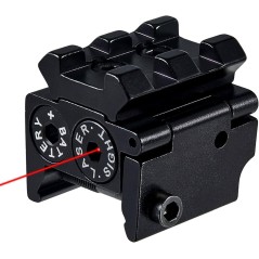 JS-TACTICAL - Laser Rouge Intégré au rail Picatinny - Noir