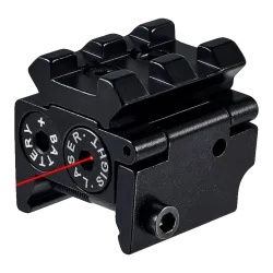 JS-TACTICAL - Laser rouge intégré au rail Picatinny - Noir
